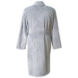 Men's gray coral fleece robe Oslo