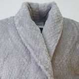 Men's gray coral fleece robe Oslo