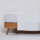 Ensemble de draps en microfibre blanc