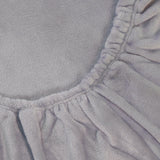 Ursula gray satin sheets
