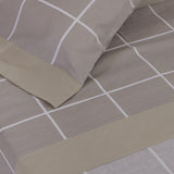 Ona beige cotton sheet set