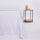 Housse de couette en coton blanc Naia