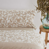 Amira beige satin sheets