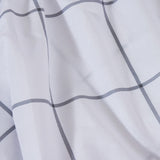 White cotton duvet cover ona