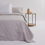 Housse de couette en coton beige Naia