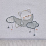 Parure de draps pour berceau corail 386 bco/gris