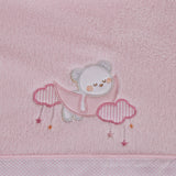 Parure de draps pour berceau corail 386 rose
