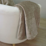 Plaid corail des alpes beige