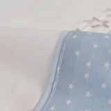 Ensemble de draps pour berceau 431 blanc/bleu