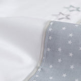 Ensemble de draps pour berceau 431 blanc/gris
