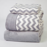Draps en polaire corail Aroa gris