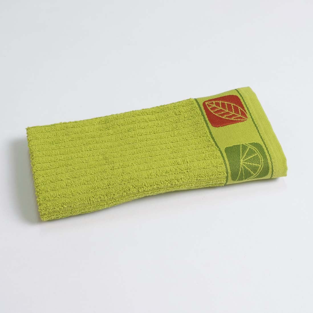 Torchon de cuisine en éponge avec bordure jacquard 13366