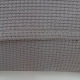 Housse de coussin nid d'abeille en coton gris 214///