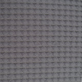 Housse de coussin nid d'abeille en coton gris 214///