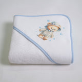 Cape de bain Rain Bear 449 blanc/bleu