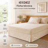 Sun beige coverlet
