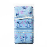 Ensemble de draps bleu Stitch 3p