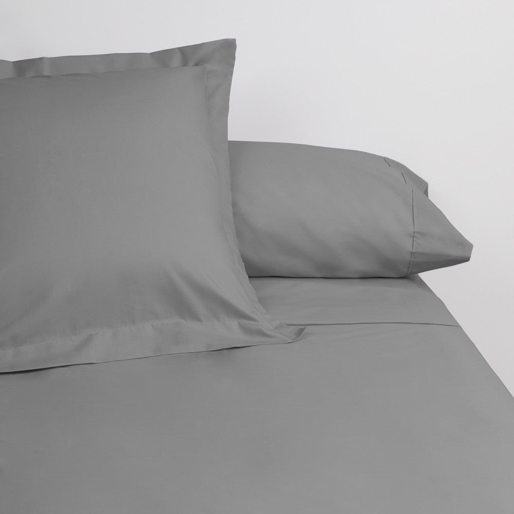 FUNDA DE COJÍN POPELIN 45X45 VERDE HUMO
