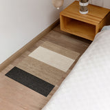 Alfombra tejido de vinilo Franjas Camel