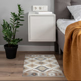 Alfombra vinílica estampada Kilim Grises