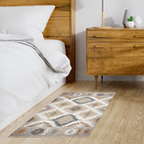 Alfombra vinílica estampada Kilim Grises