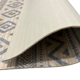 Alfombra Bambú Etnic Blanco-Gris