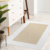 Alfombra tejido de vinilo Beige-Blanco