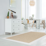 Alfombra tejido de vinilo Beige-Blanco