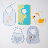 Assorted terry bib set of 5