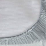Cotton flannel crib fitted sheet white