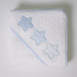 Cape de bain 084 blanc-gris