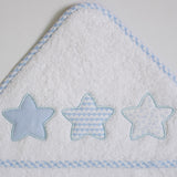 Cape de bain 084 blanc-gris