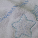 Cape de bain 084 blanc-gris