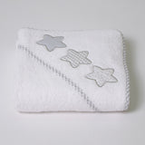 Cape de bain 476 blanc-gris