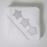 Cape de bain 476 blanc-gris