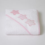 Cape de bain 476 blanc-rose