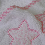 Cape de bain 476 blanc-rose