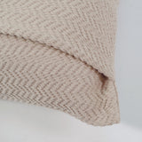 Housse de coussin Jacquard beige 1979