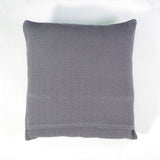 Housse de coussin Jacquard 1979 gris plomb