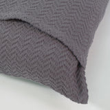 Housse de coussin Jacquard 1979 gris plomb
