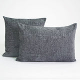 Housse de coussin texturée 24173 plomb 19