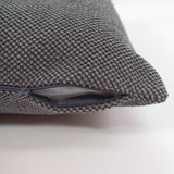 Textured cushion cover 25006 lead grey