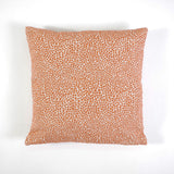 Textured cushion cover 801 taupe orange