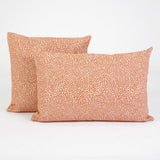 Textured cushion cover 801 taupe orange