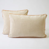 Housse de coussin Oslo fraise corail