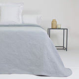Couvre-lit jacquard bleu glacier 1215