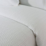 Couvre-lit Jacquard blanc 1979
