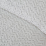 Couvre-lit Jacquard blanc 1979