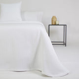 Couvre-lit Jacquard blanc 1979