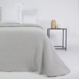 Couvre-lit jacquard gris 360